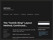 Tablet Screenshot of hytronix.com